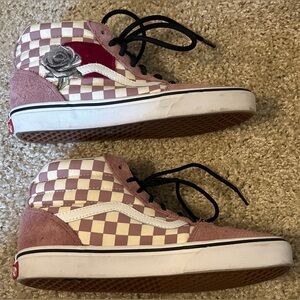 Vans Mauve Rose Heel High Top Women's Sz 8.5